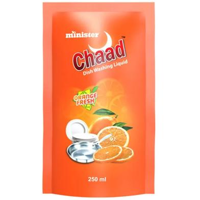 Minister Chaad Dishwashing Liquid Refill (Orange Fresh) - 250 Ml image