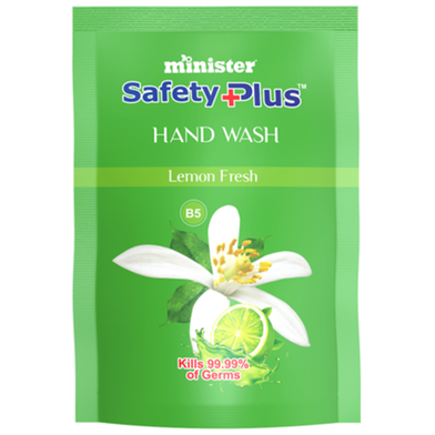 Minister Safety Plus Hand Wash Refill (Lemon Fresh) - 180 Plus 20 ml image