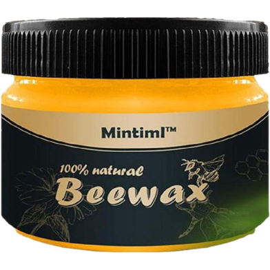 Mintiml Beewax Wood Polish Polishing Compound Wax Floor Seasoning Furniture Wrap Care Repair All-Purpose Wood image