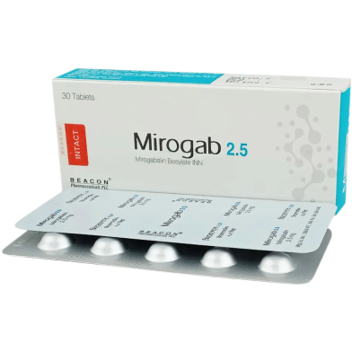 Mirogab 2.5 mg Tablet 10's Strip image