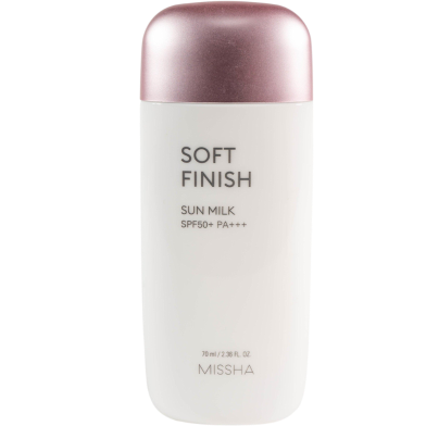 Missha Soft Finish Sun Milk Sunscreen SPF50 plus PA triple plus - 70ml image