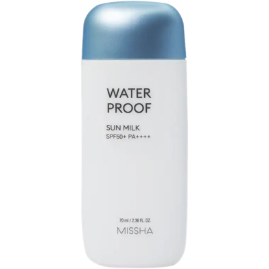 Missha Waterproof Sunscreen Sun Milk Spf50 plus Pa quadruple plus - 70ml image