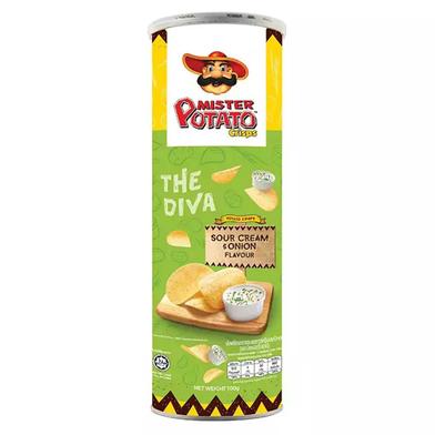 Mister Potato Crisps Sour Cream and Onion - 100 gm image