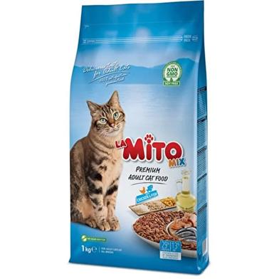 Mito Mix Adult Cat Food Chicken and Fish 1Kg image