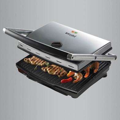 Miyako Electric Sandwich Press Contact Grill Sub Sandwich Maker Non-Stick Coated Plate Removable Drip Tray-SW-507 image
