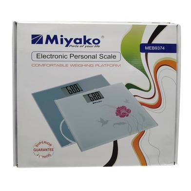 Miyako Glass Panel Electronic LCD Digital Weighing Machine, Personal Weighing Machine, Bathroom Weighing Scale Meb-9370/9374 image