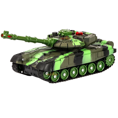 Moka 59d Rechargeable Remote Controlled Military Tank For Kids With Light Music (moka_tank_2052_AG) Army Green image