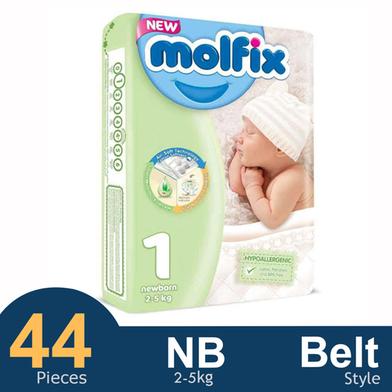 Molfix Belt System Baby Diaper (2-5 kg) (44pcs) image