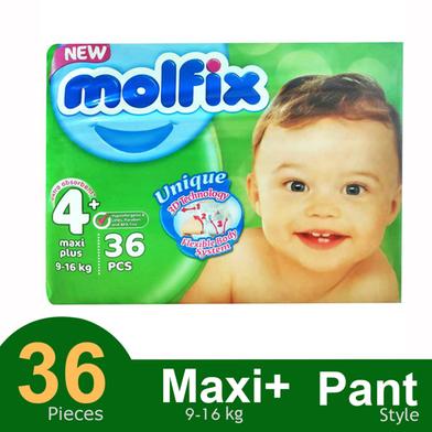 Molfix Belt System Baby Diaper (4 maxi Size) (9-16 kg) (36pcs) image