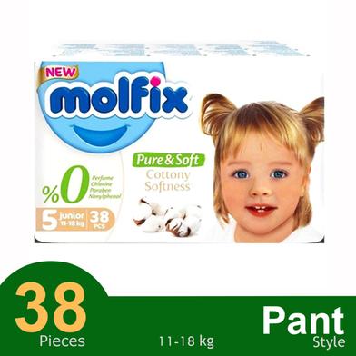Molfix Pant System Baby Diaper (11-18 kg) (38pcs) image