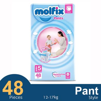 Molfix Pant System Baby Diaper (12-174 kg) (48cs) image