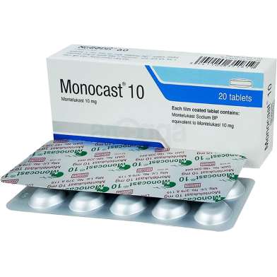 Monocast 10 mg 10's Strip Tablet image