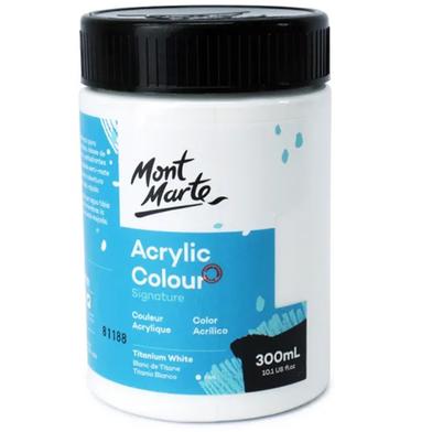Mont Marte Acrylic Color Paint Titanium White 300ml image