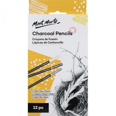 Mont Marte Charcoal Pencils 12pc image