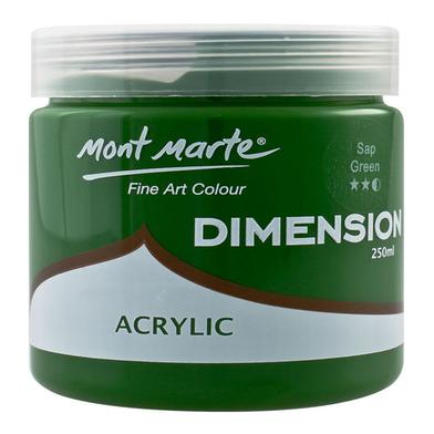 Mont Marte Dimension Acrylic Paint 250ml Pot - Sap Green image
