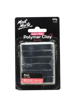 Mont Marte Make N Bake Polymer Clay 60g - Black image