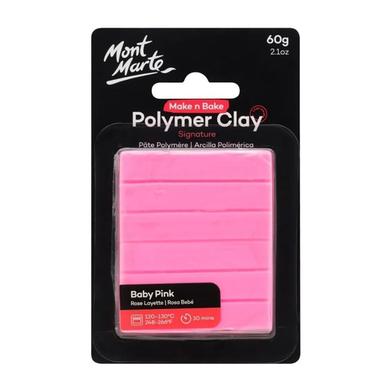 Mont Marte Make N Bake Polymer Clay 60g - Baby Pink image