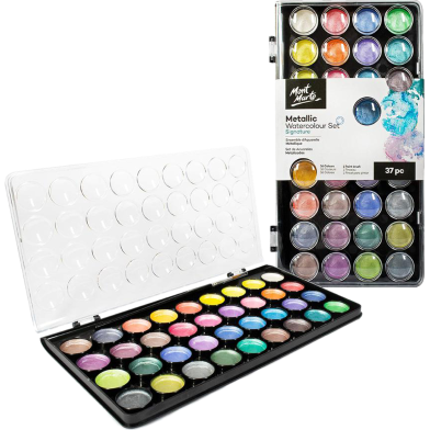 Mont Marte Metallic Watercolour Set 37 Colours image