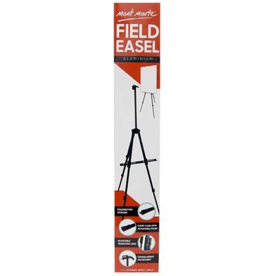 Mont Marte Portable Aluminum Field Easel Telescopic Legs with Carry Bag Black image