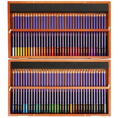 Mont Marte Premium Water colour Pencils- 72 Pcs In Wooden Box image