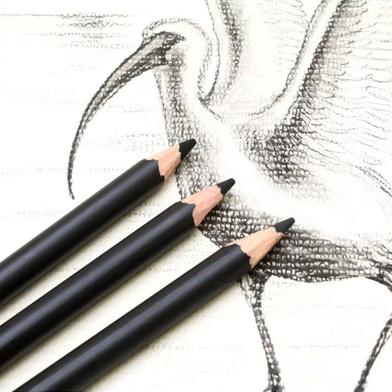 Keep Smiling White Charcoal Pencil for Sketching, Drawing and Other  Artistic Work - 3 Pcs