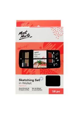 Mont Marte Sketching Set in Wallet Signature 18pc image