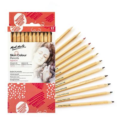 Mont Marte Skin Tints Coloured Pencils 12pcs image