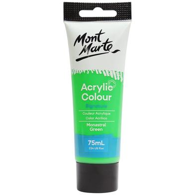 Mont Marte Studio Acrylic Paint 75ml -Monastral Green image