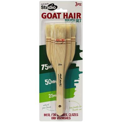 Mont Marte Studio Goat Hair Brush Set 3pcs image