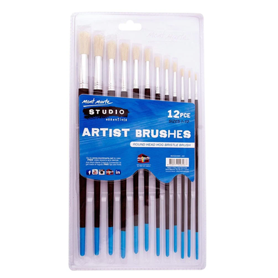 Mont Marte Studio Series Paint Brush Set - Round Sizes 1-12 image