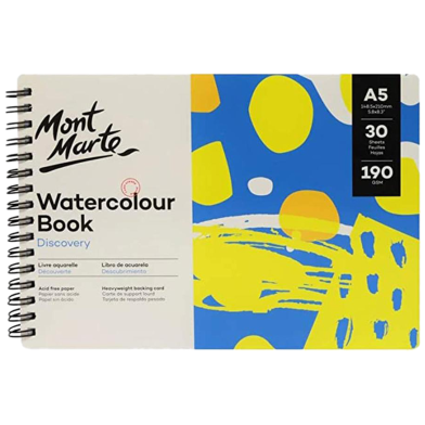 Mont Marte Watercolour Book A5 Size (30 Sheets) image