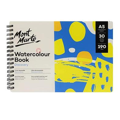 Mont Marte Watercolour Book A5 Size (30 Sheets) image