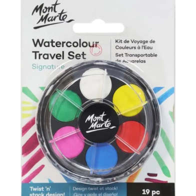 Mont marte Water colour Travel Set - 19 pcs image