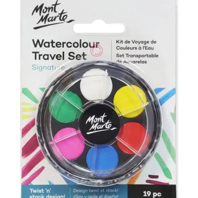 Mont marte Water colour Travel Set - 19 pcs image