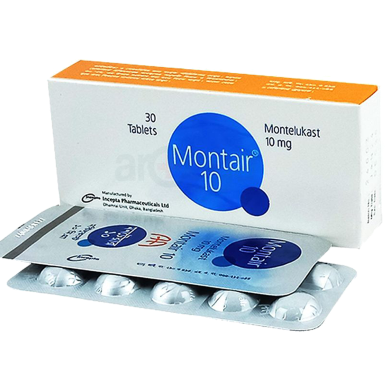 Montair10 mg 10's Strip Tablet image