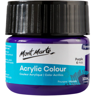 Monte Marte MSCH1015 Acrylic Colour Paint 100ml - Purple image