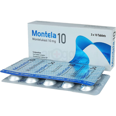 Montela10 mg 10's Strip Tablet image