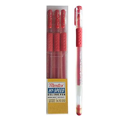Montex HY-Speed Gel Pen Red Ink image