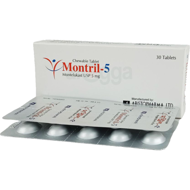 Montril5 mg Chewable 10's Strip Tablet image