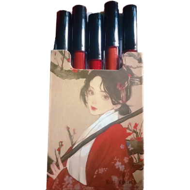 Mori Lipstick Portable Chinese Style Matte Lip Gloss Long Lasting Waterproof 5 Pcs image