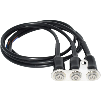 Motorcycle 3 Pin 12V Waterproof Metal (Aluminum Alloy) Handlebar Switch 1 Pcs image