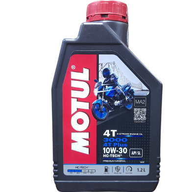 Motul 3000 4t plus Mineral 10w30 Motor-Cycle Engine Oil 1.2L image