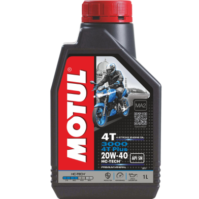 Motul 3000 4t plus Mineral 20w40 Motor-Cycle Engine Oil 1.2L image