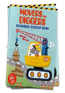 Movers and Diggers Reusable Sticker Book image