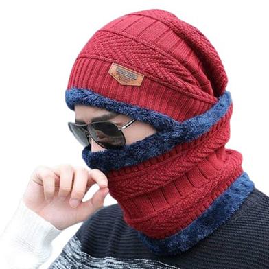 Muffler Winter Ear Cap- Red image