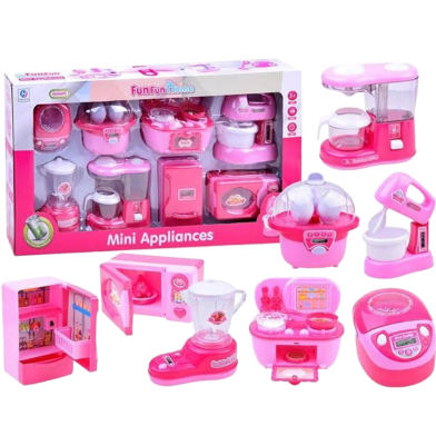 Multi-Functioning 8 Mini Appliances Fun Fantastic Home With LED Light and Sound image