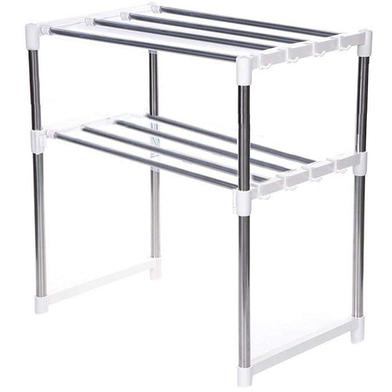 Multi-functional Oven Organizer Rack - White and Silver image