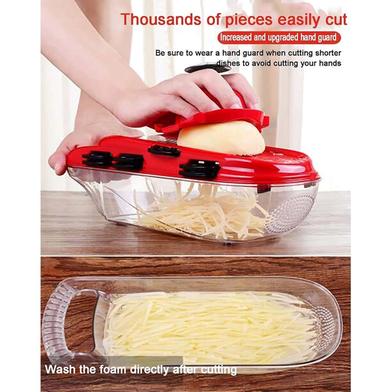 Multifunctional Vegetable Slicer Peeler Cutter Manual Vegetable Shredder Kitchen Accessories Cutter, Kitchen Slicer food 8 in1 image