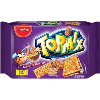 Munchys Topmix Assorted Biscuits Pack 295gm image