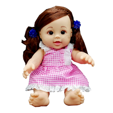 My Cute Baby Girl Shape Music Doll Best Gift For Children (bag_bosa_doll_pink) Pink image
